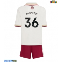 Arsenal Martin Zubimendi #36 3rd trikot Kinder 2025-26 Kurzarm (+ Kurze Hosen)